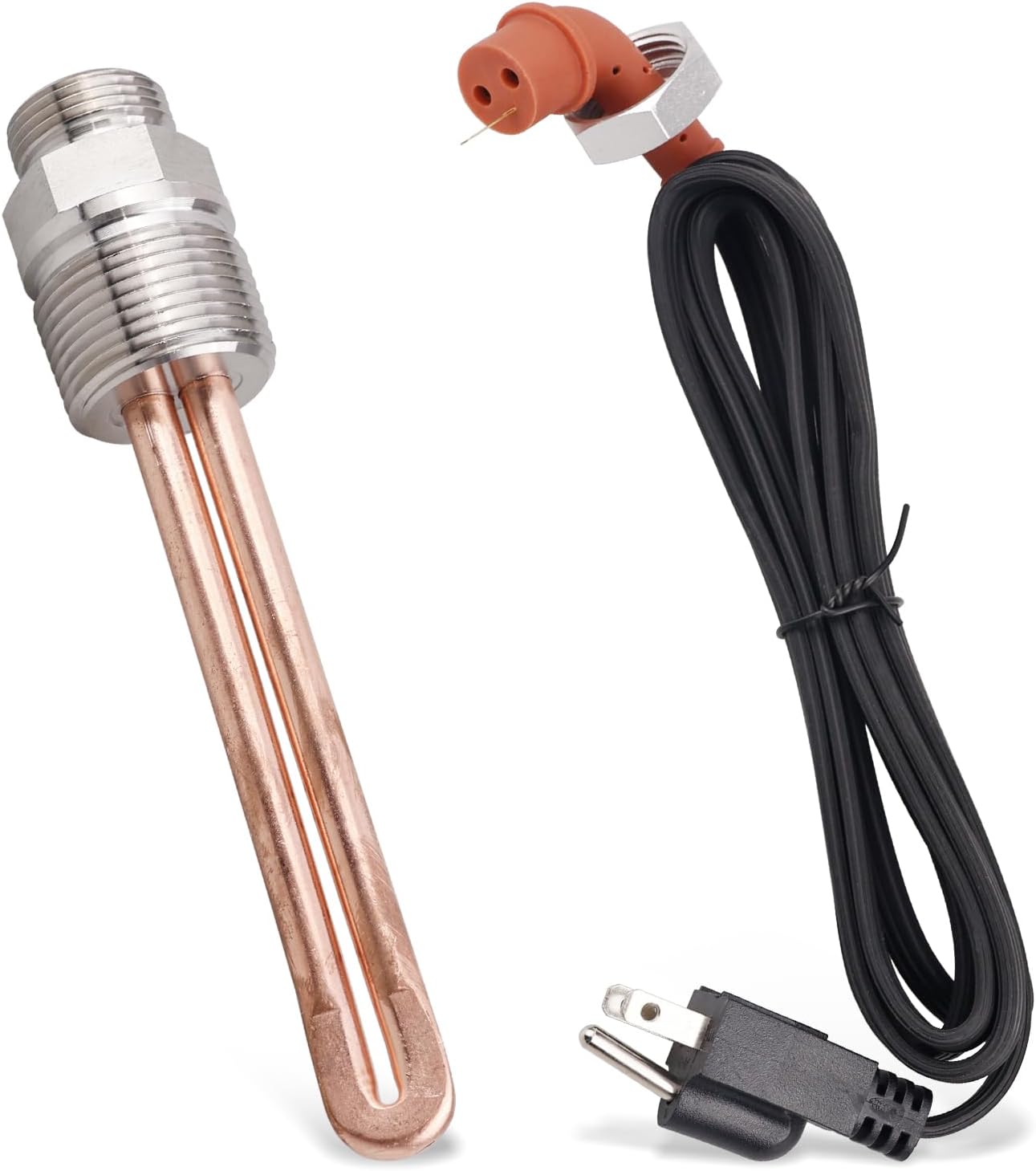 8605556 Engine Block Immersion Heater Compatible with Caterpillar 3406 3408 C9 C15 for Detroit Diesel 50 60 for Navistar for International V800 for Perkins 640, 120V 1500W w/Cordset Cord