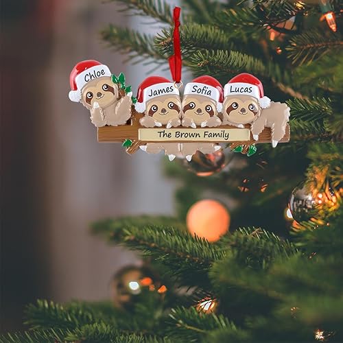 Miniatura 10 de Adorno de perezoso personalizado, adorno de Navidad de perezoso 2023, adorno de árbol de Navidad personalizado de perezoso, decoración de árbol de
