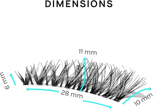 Miniatura 10 de AOA Studio Alexis - Juego de 6 pares de pestañas postizas naturales hechas a mano con pegamento y pinzas, volumen natural, reutilizables, pestañas