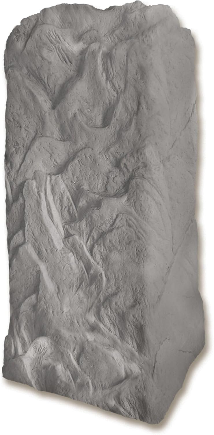 Emsco Group 2236 Natural Granite Appearance Utility Cover – Lightweight – Easy to Install Tall Monolith Landscape Rock, Large