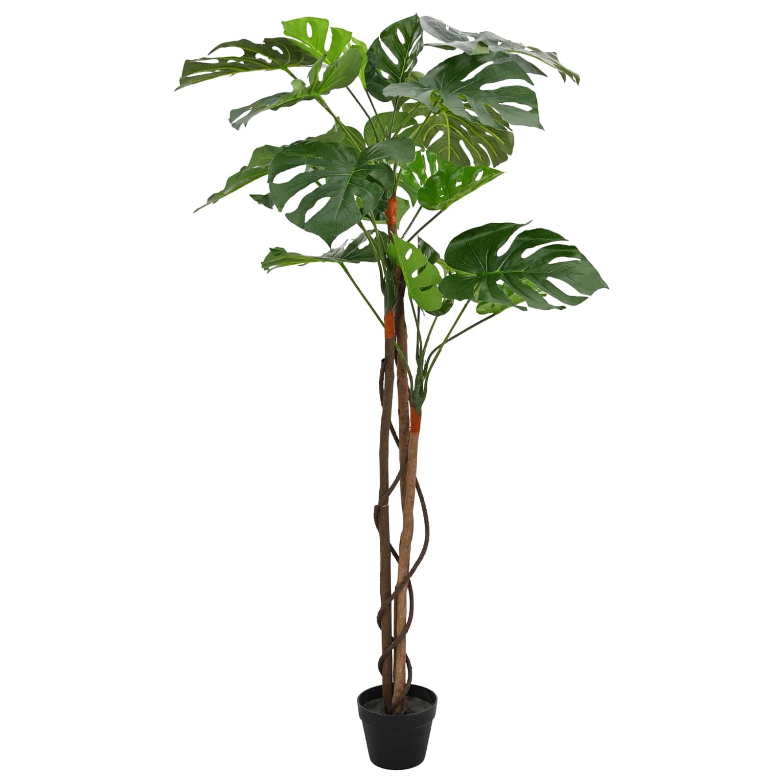 Sztuczna monstera roślina o wysokości 170 cm, roślina pokojowa w doniczce z tworzywa sztucznego, łatwa w pielęgnacji, sztuczna roślina do salonu, biura, jako dekoracja korytarza