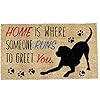 Dii pet print collection natural coir doormat 17×29 home dog  urban country home decor