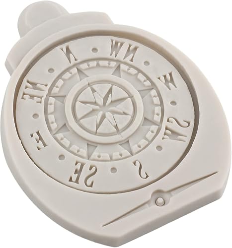 Miniatura 7 de Sijiangmold Moldes de silicona pirata cuerda de anclaje molde de fondant brújula molde de chocolate monedas del tesoro molde de caramelo para