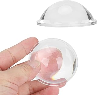 Diameter 60mm Convex Glass Lens for Sunset Lamp Magnifier Glasses, Optics Convex Lens LED Optics Lens, Spherical, Optically Worked Glass Lens for Physics Classrooms