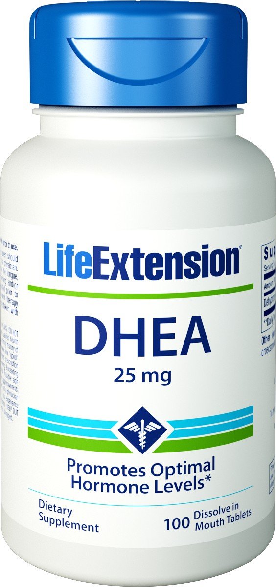 DHEA (Dissolve in Mouth) Life Extension 100 Tabs