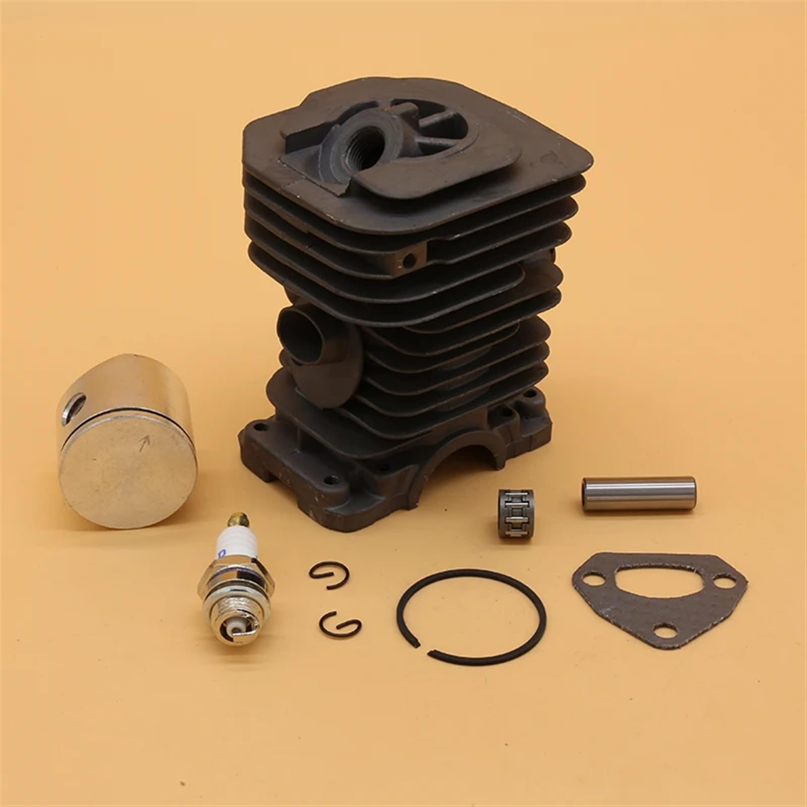 Zestaw uszczelek pierścienia tłokowego cylindra 38MM i 40MM, świecy zapłonowej, do Husqvarna, 142 141 137 136 Części zamienne do pił łańcuchowych ogrodowych Zestaw tłoków do maszyn ogrodowych(