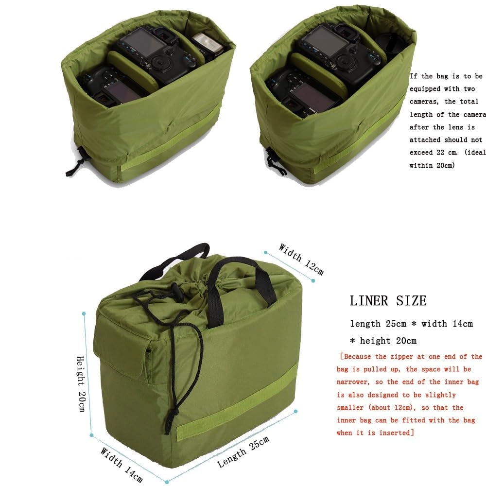 Borsa Reflex Borsa da viaggio portatile for fotocamera, piccola, impermeabile, a tracolla(Careell-c2028-black)