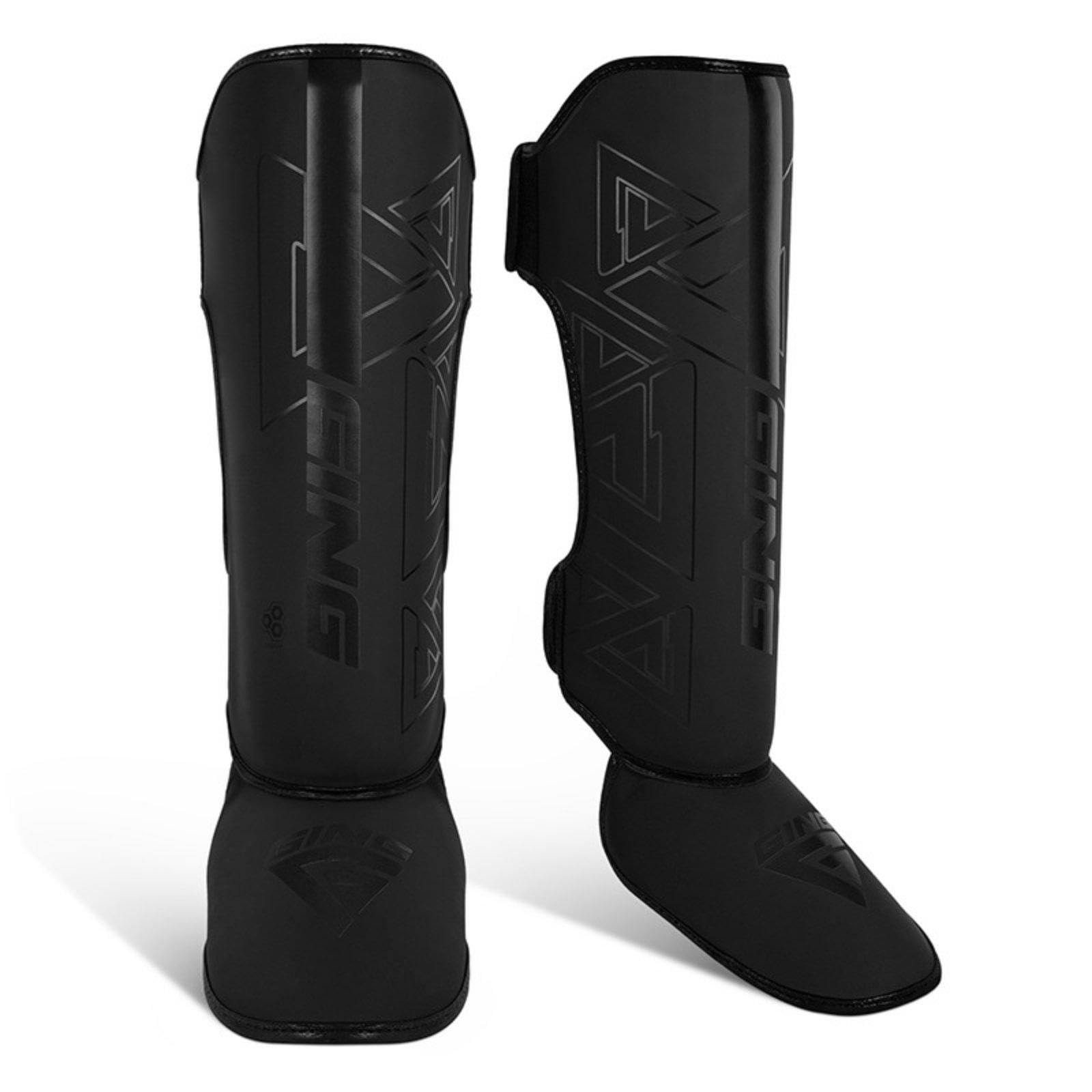 Muay Thai Shin Guards Muay Thai Shin Strike Absorption Resistant Kickboxing Leg Guards for Adults, Kids, Training, Sparring, Fighting Arts Black S|Sporting Goods| Boxing, Martial Arts & M-image-46