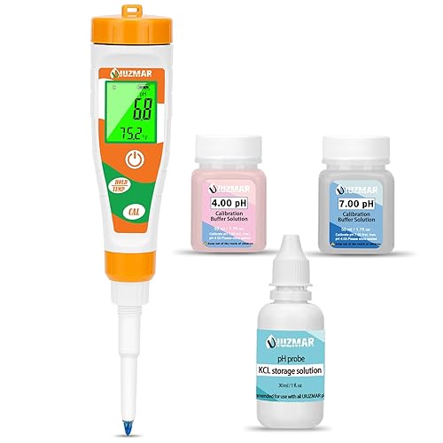 Probador de pH para alimentos Medidor de pH Digital para iniciador de masa madre y sensor de lanza de masa, kit de pH de alimentos funciona para