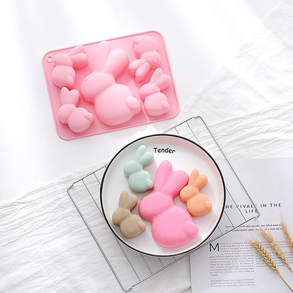 silikomart | Stampo per Cioccolato Termoformato Riutilizzabile LUCKY BUNNY, Confezione da 1 Stampo per Uovo di Cioccolato, Forma Coniglietto, 285 x 150 h 58 mm, Made in Italy