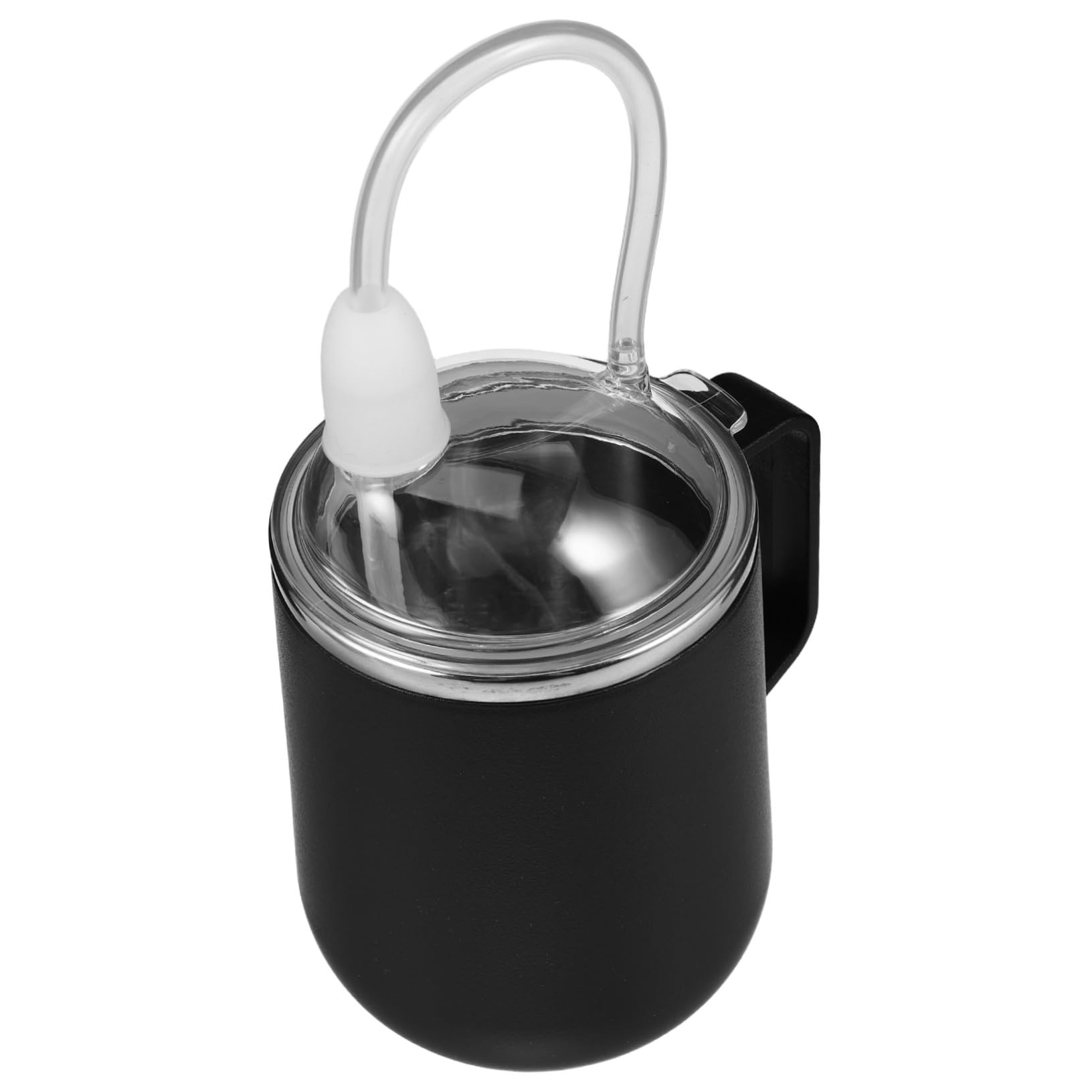 FOMIYES Pflege Trinkbecher mit 450ml aus Edelstahl, Schwarz