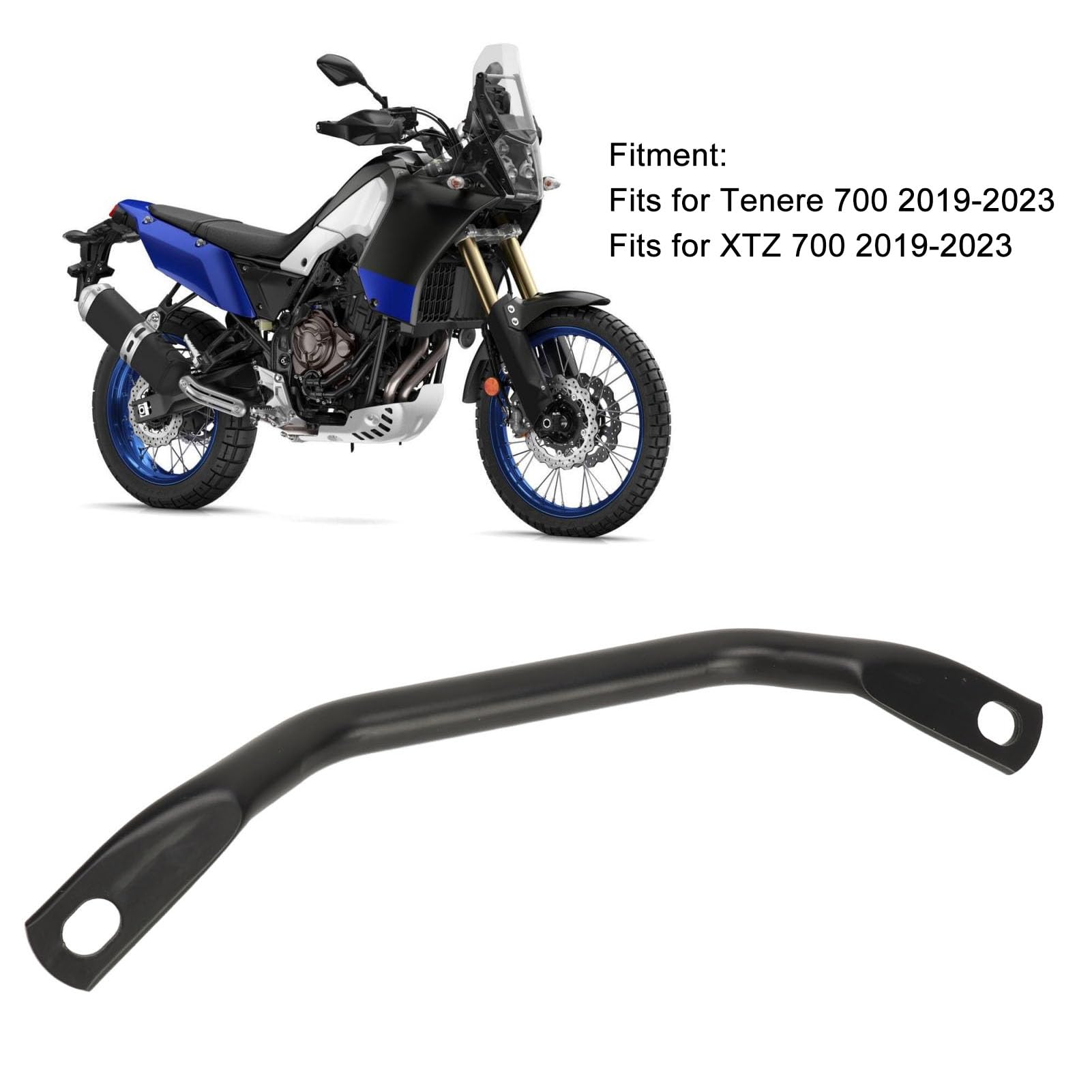 Support Bras Pour Passager Arrière Poignée De Sécurité En Tôle 16mm Barre De Prise Pour Moto Tenere 700 XTZ 700 2019 2023 Confort Et Sécurité Améliorés
