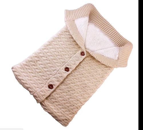 Miniatura 7 de Bebé recién nacido, niña, niño, bebé, tejido suave, cálido, manta para cochecito, saco de dormir de invierno