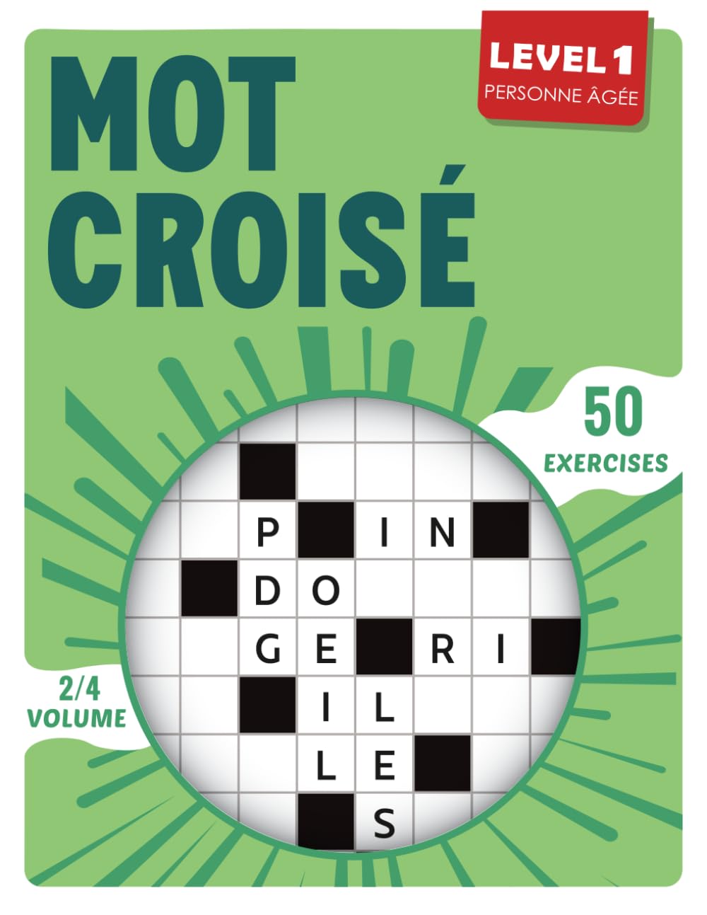 Mot Croisé Personne Âgée: Activité cognitive douce avec solutions complètes fournies