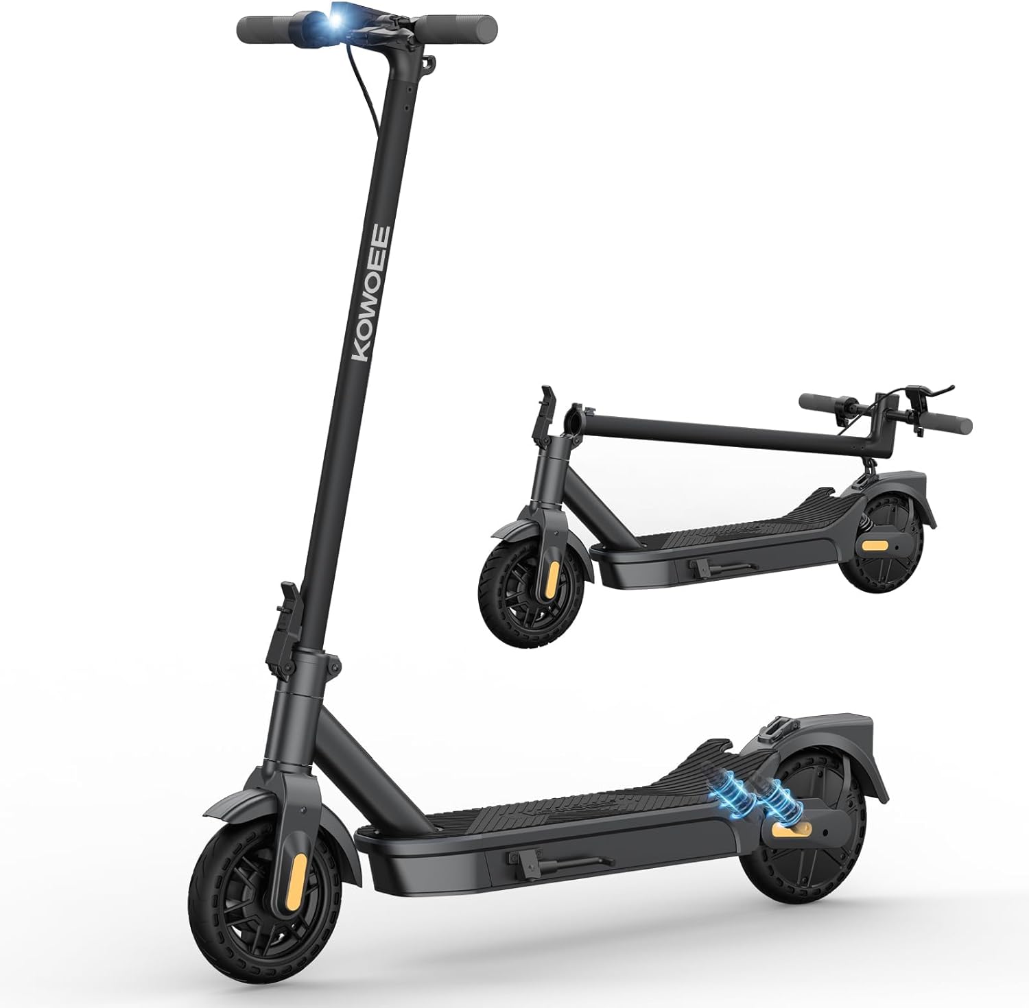 Electric Scooter for Adults, 8.5"/10" Solid Tires,1000W/500W Powerful Motor, 19/21 Mph, Max 20/80 Miles Ranges, Folding Commuter Electric Scooter with Dual Suspension