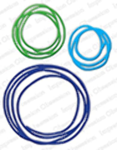 Troquel de acero de Scribble Circles para Scrapbooking (DIE523W)