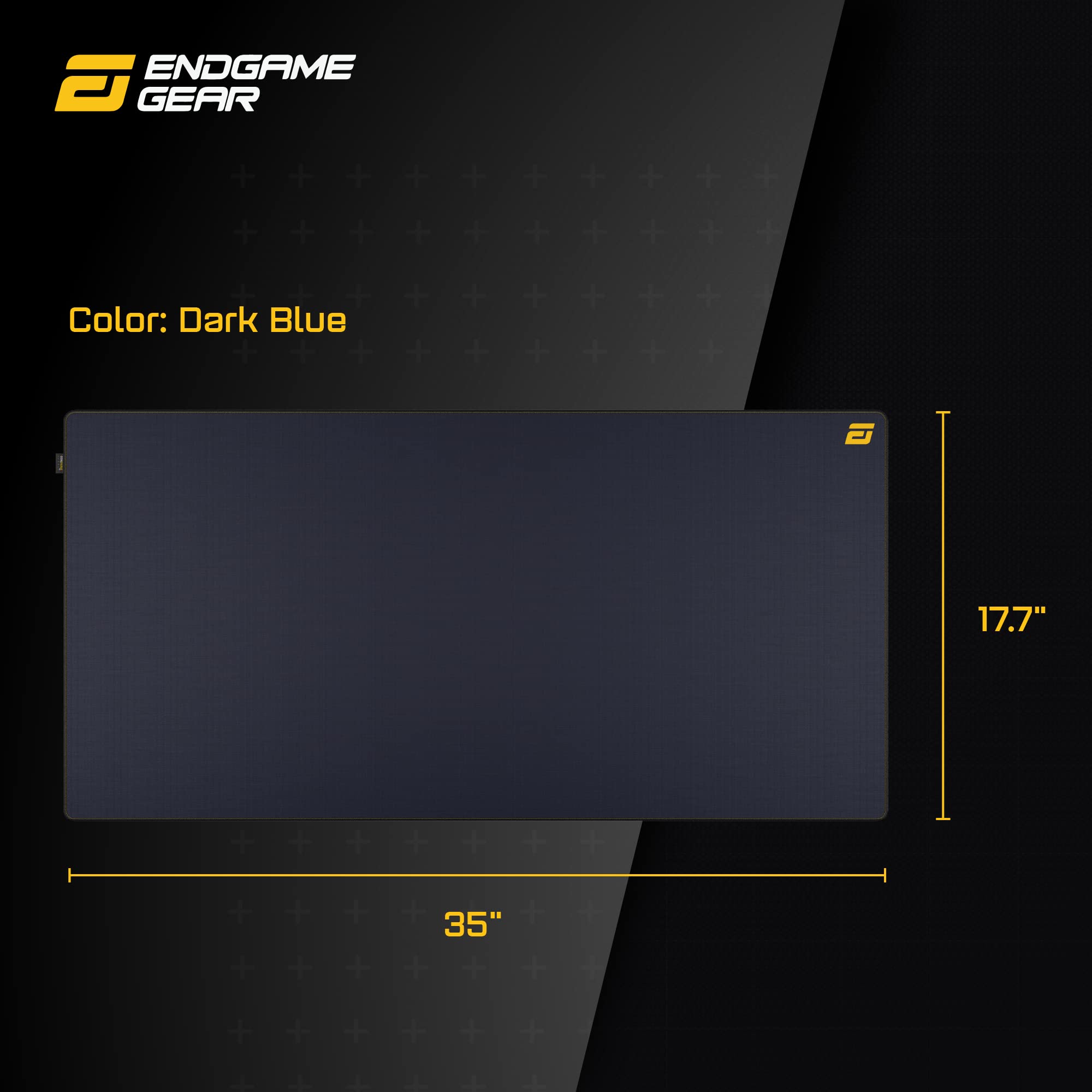 ENDGAME GEAR MPC 890 Cordura XXL Gaming Mauspad - 89 x 45cm - Fransenfreie Ränder - Cordura Gewebe - Ergibt Ausgezeichnete Gleiteigenschaften - rutschfeste Unterseite – Dunkelblau