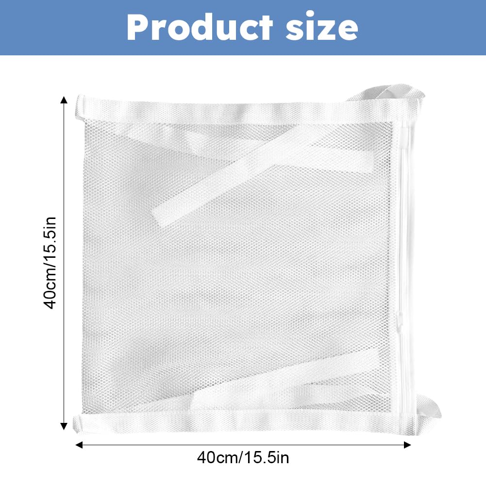 Reusable Sneaker Drying Mesh Bags - Laundry Bag for Shoes - Dryer Door Shoe Net with Zipper and Strap for Most Dryers Door