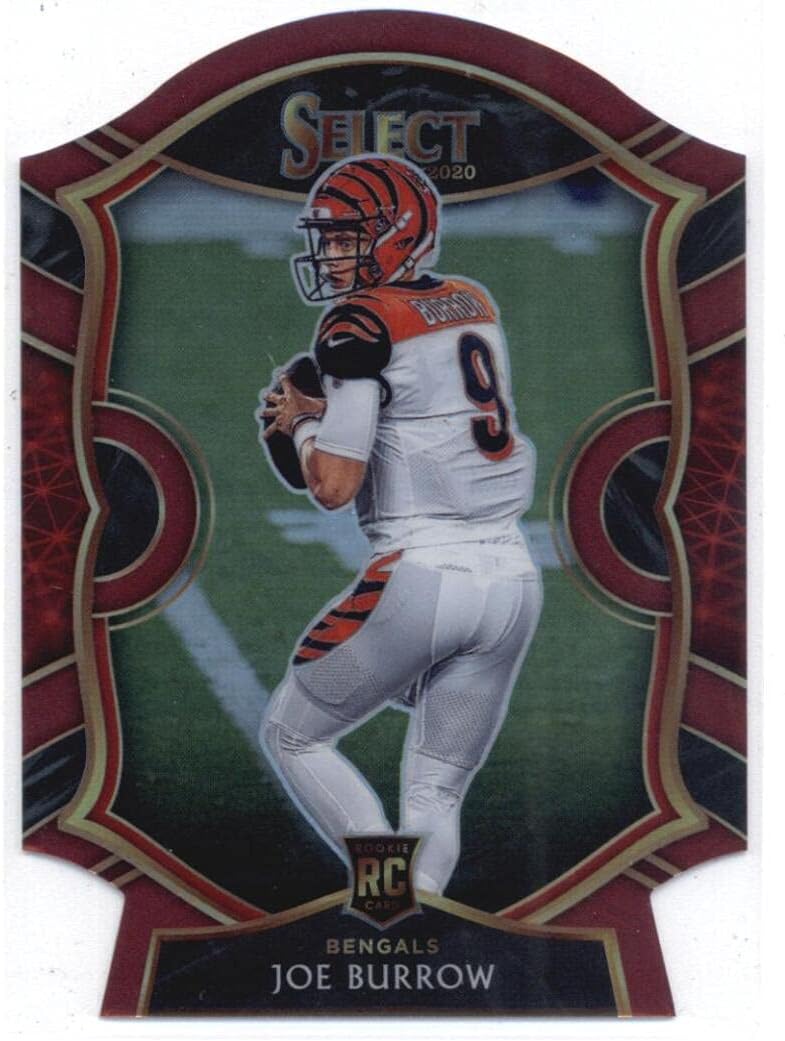 2020 Panini Select Maroon Prizm Die-Cut #46 Joe Burrow Cincinnati Bengals Concourse NFL Football Card NM-MT
