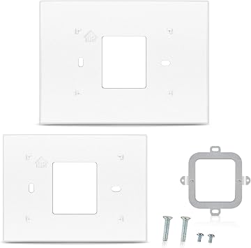Thermostat Wall Plate Compatible with THP2400A1027W Honeywell Home Thermostat Coverplate Assembly Wall Mount Plate -White