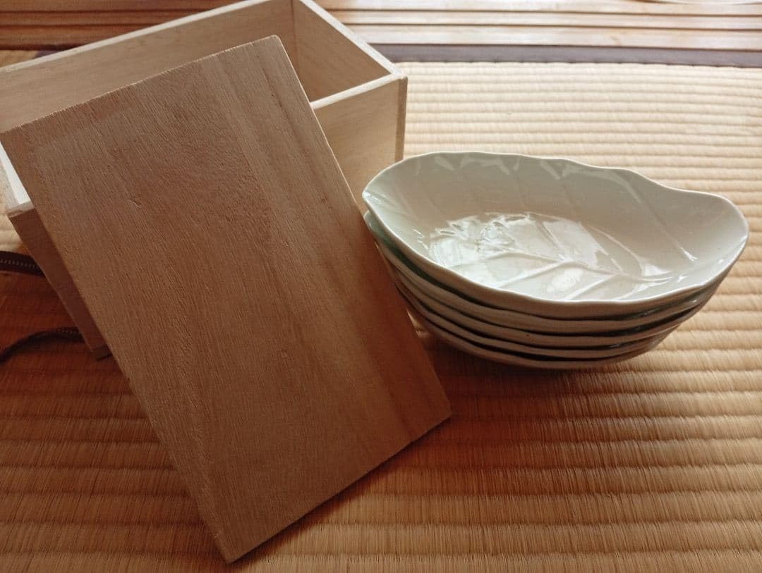 三川内焼 十四代玉泉窯 透水彫 中皿5枚 料亭 レストラン 懐石料理 2025