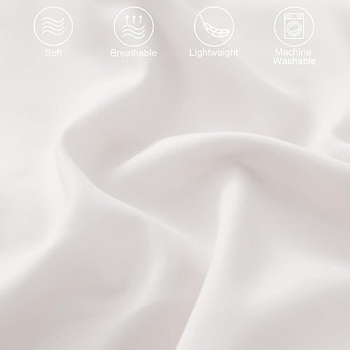 Miniatura 4 de Exclusivo Mezcla Juego de edredón bohemio con flecos y pompones, tamaño individual, 2 piezas, ligero, de plumón, alternativo, para todas las