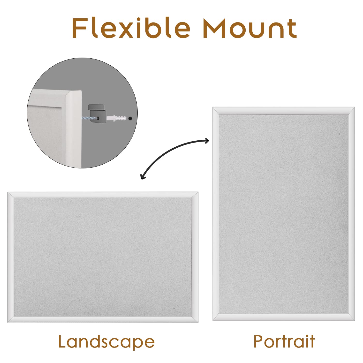 INNOVART White Cork Bulletin Board 36" X 24" with 10 Push Pins, Corkboard with White Wood Frame, White Cork Notice Board Message Board, Framed Pin Board for Home, Office, School