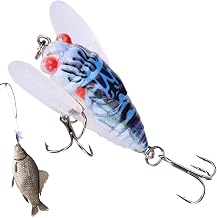 Cicada Fishing Catcher – Strong Hook Lure, Realistic Tackle with Sound | Freshwater Attractant Baits for Bass Trout Pike + Fishing Equipment Accessories for Saltwater Adventures