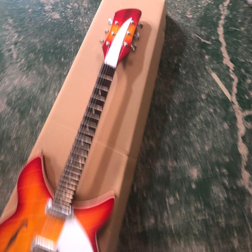 Guitare rouge 360 6 cordes idéale pour composer vos morceaux à la maison ou jouer en public