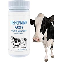 WEITING Dehorning Paste For Cow - Supplies Dehorner Paste For Cows,Paste Dehorning Tool Cattle, Gentle Horns, Effective For Goats, Sheep, Other Animals