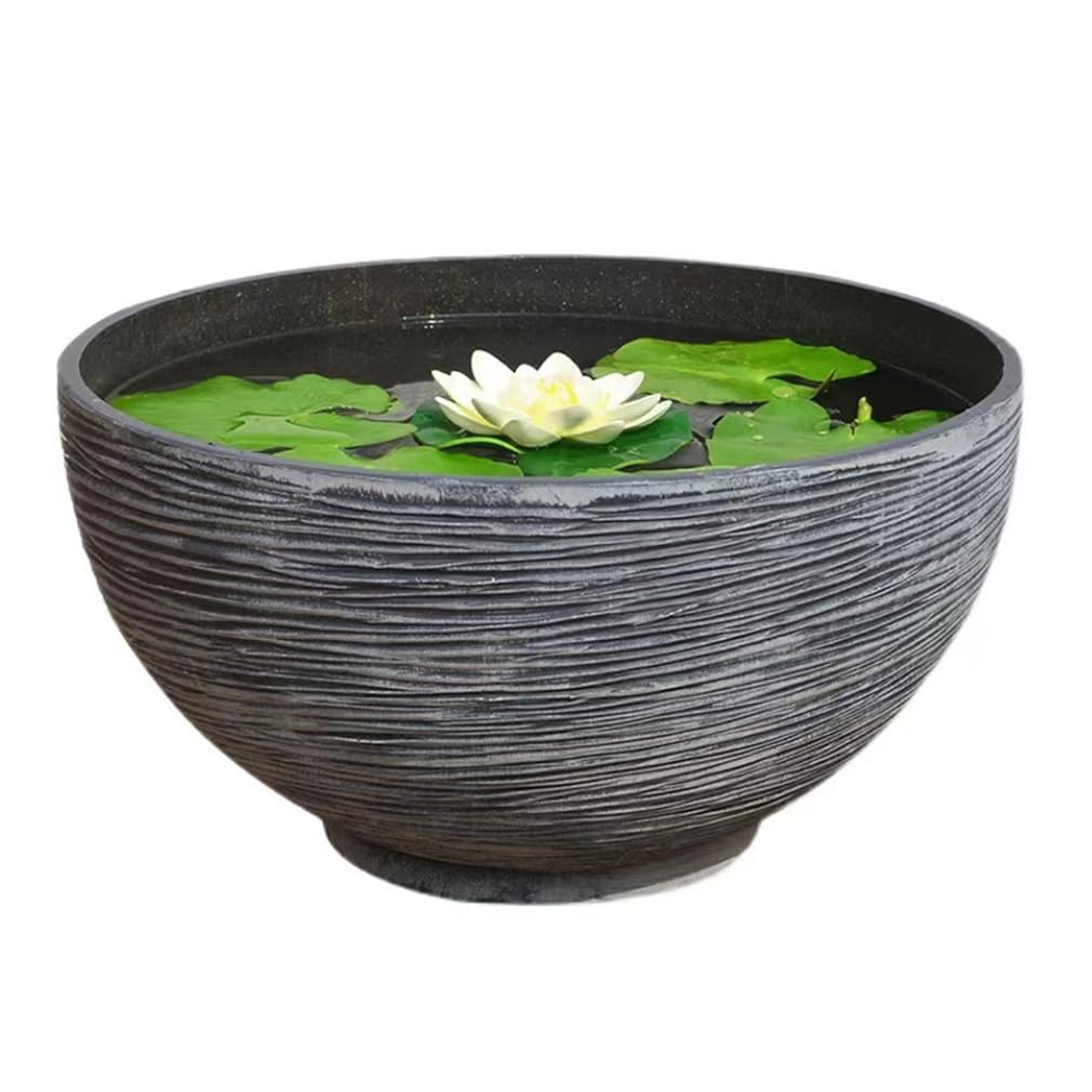 全国送料無料！睡蓮鉢　 めだか鉢  金魚鉢  水生植物鉢 Amazon | simerlook 睡蓮鉢 メダカ 鉢 大型 植木鉢 金魚鉢 水生植物