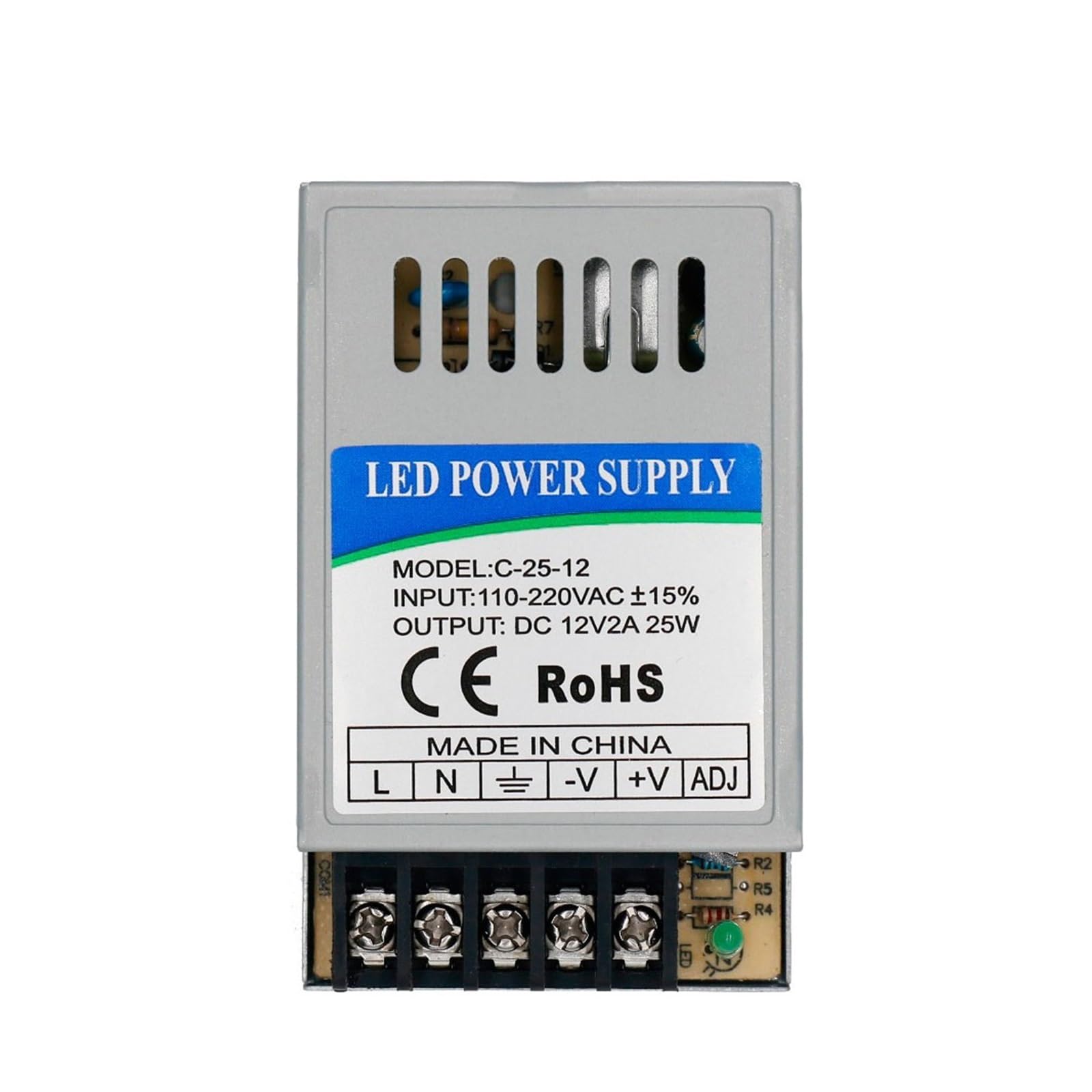 Pilote LED 25W transformateur de lumière DC12V 2A contrôle de tension bricolage