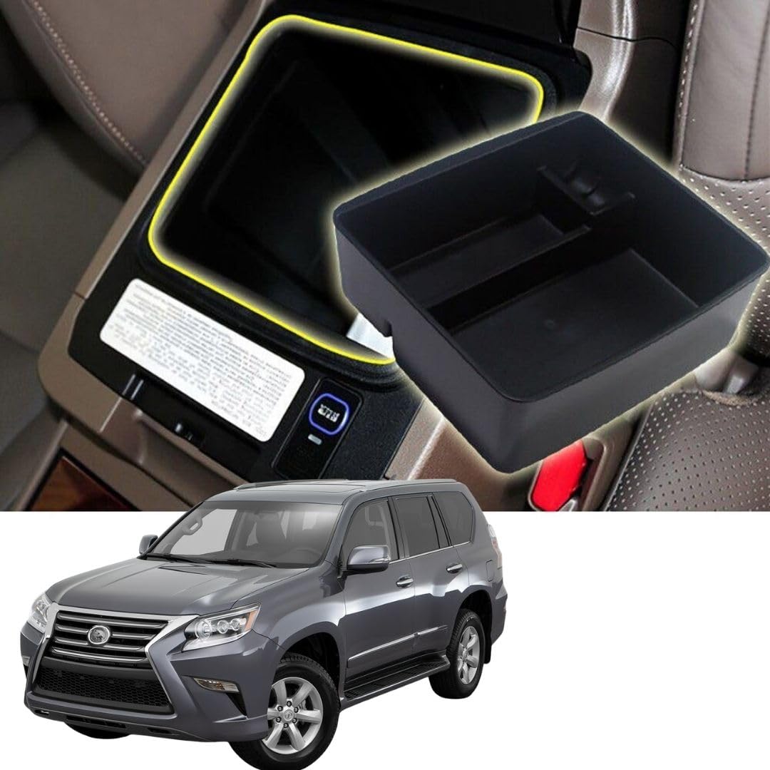 Center Armrest Console Organizer For Lexus GX 400 2012 To 2017 & GX 460 2010 To 2023 | Center Storage Box Organizer Tray | Lexus Accessories