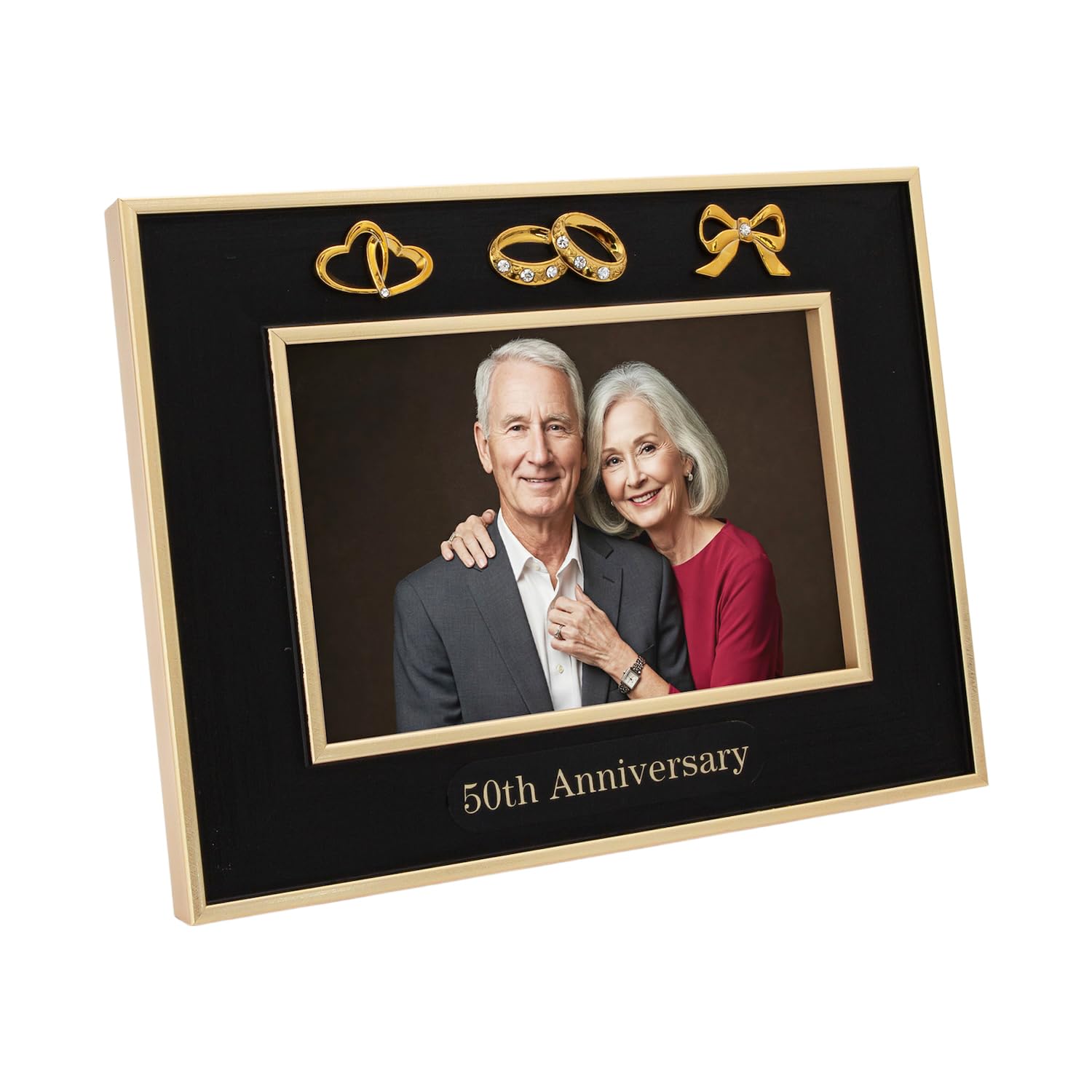 Happy Homewares 50th Anniversary Picture Frame - Gold - 4" x 6"