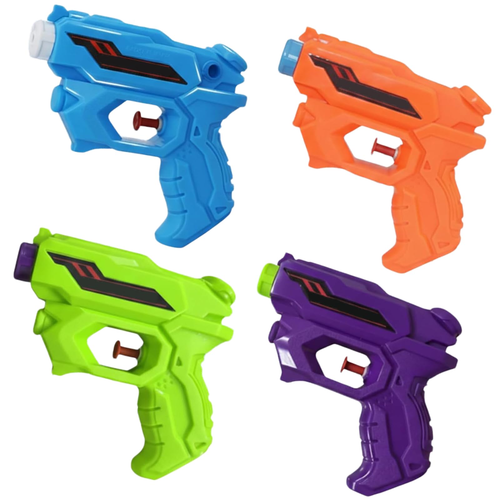 Water Pistols for Adults, 4 PCS Multicolor Mini Water Gun Set, Long Range Water Pistol for Outdoor Water Fights and Pool Parties, Water Guns for Outdoor Swimming Pool Beach Party Favors