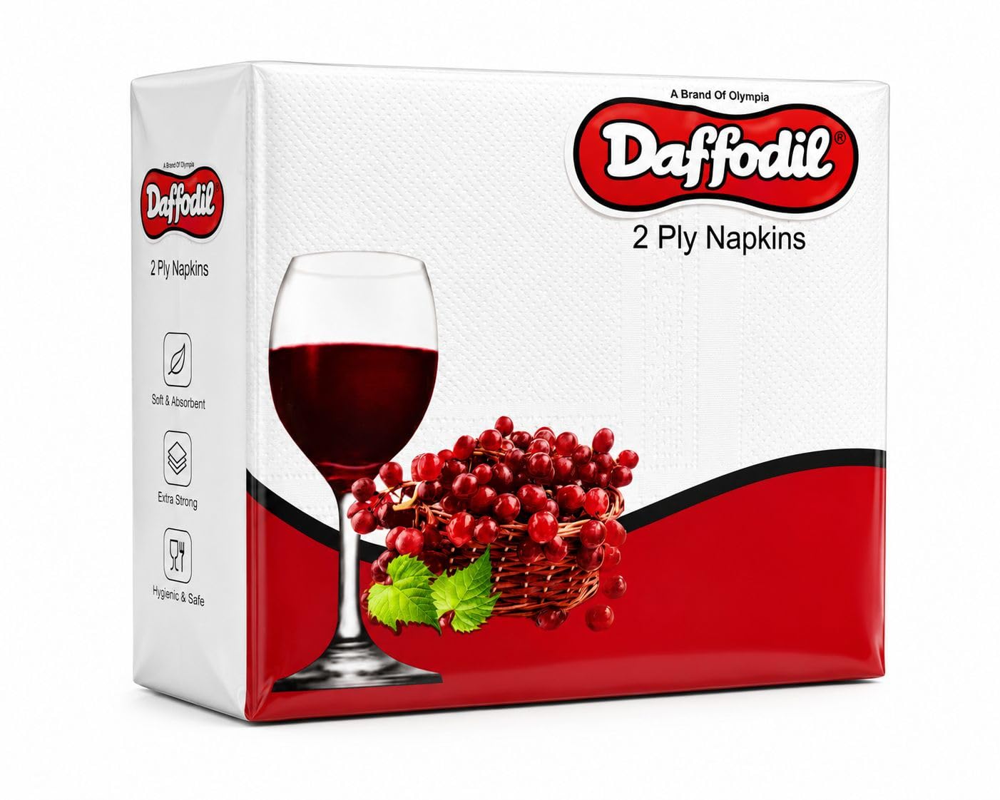 DAFFODIL 2 Ply Tissue Paper Napkins | 50 Soft & Absorbent Disposable Serviettes | 33 x 33 cm Paper Napkins for Dining Table, Parties, Home, Office & Restaurant Use-image-29