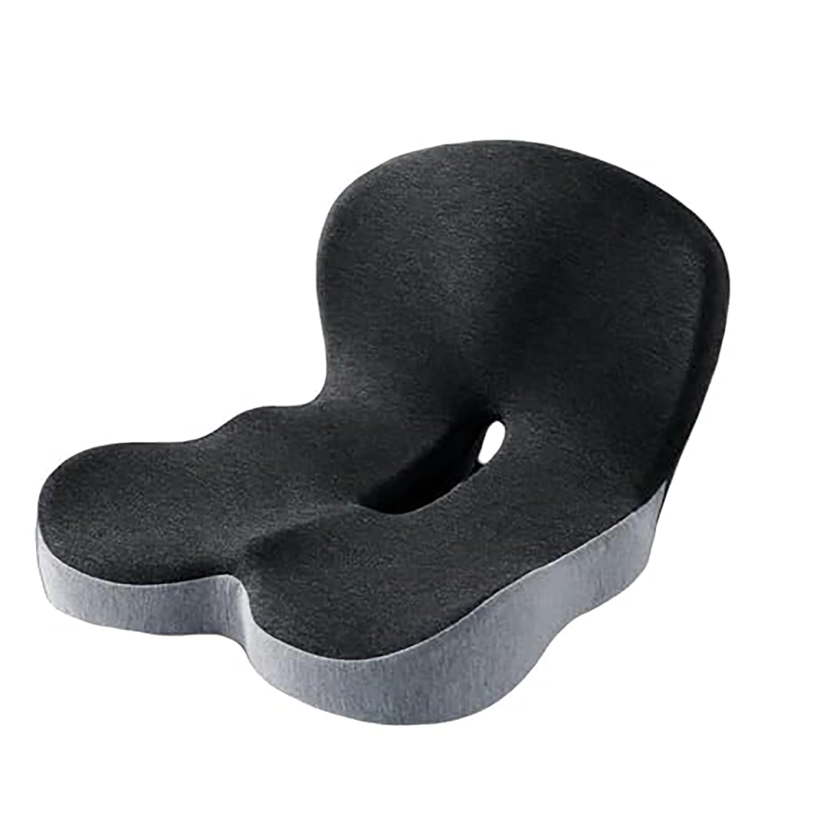Celinva - Cojín ortopédico, cojín ortopédico, ergonómico de espuma viscoelástica en forma de L, con correa ajustable, diseño antideslizante ultra transpirable para silla de oficina