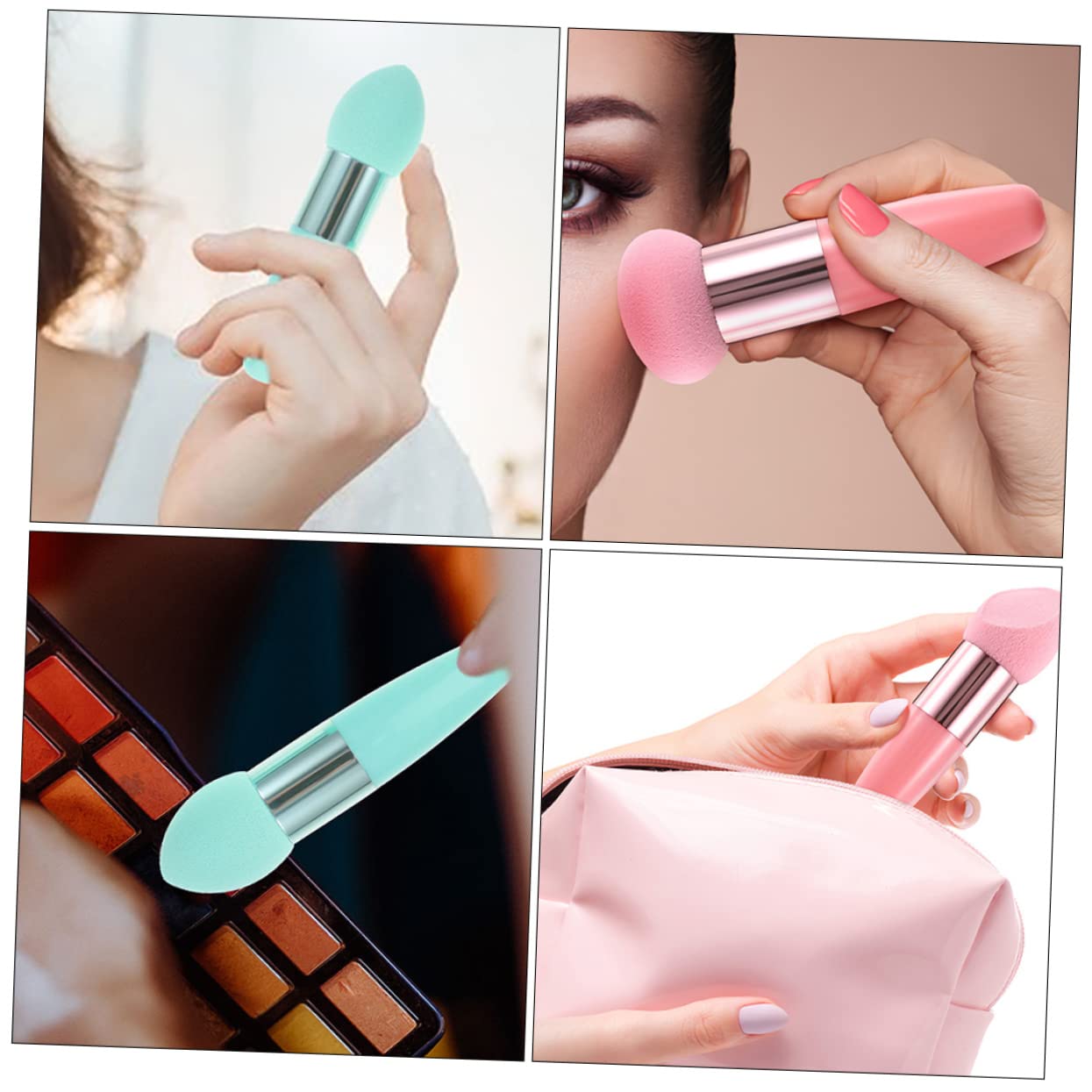 Healeved 30stücke Teiliges Makeup-schwamm Griff Professionelle Beauty-schwämme Für Foundation Concealer Und Puder Waschbare Und Tragbare Kosmetikwerkzeuge