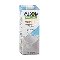 Valsoia – Bevanda Soia Gusto Morbido, Formato Tetra Brik da 1000 ml, Senza Lattosio e Glutine, Fonte di Proteine Vegetali, Ideale anche per Vegani, Vegetariani e Celiaci