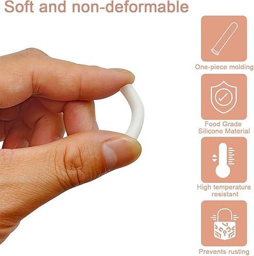 Vista 18 de 100 piezas universales de silicona para lavaplatos, tapas de punta de púa, kit de reparación de dientes para lavavajillas, tapas de extremo redondo