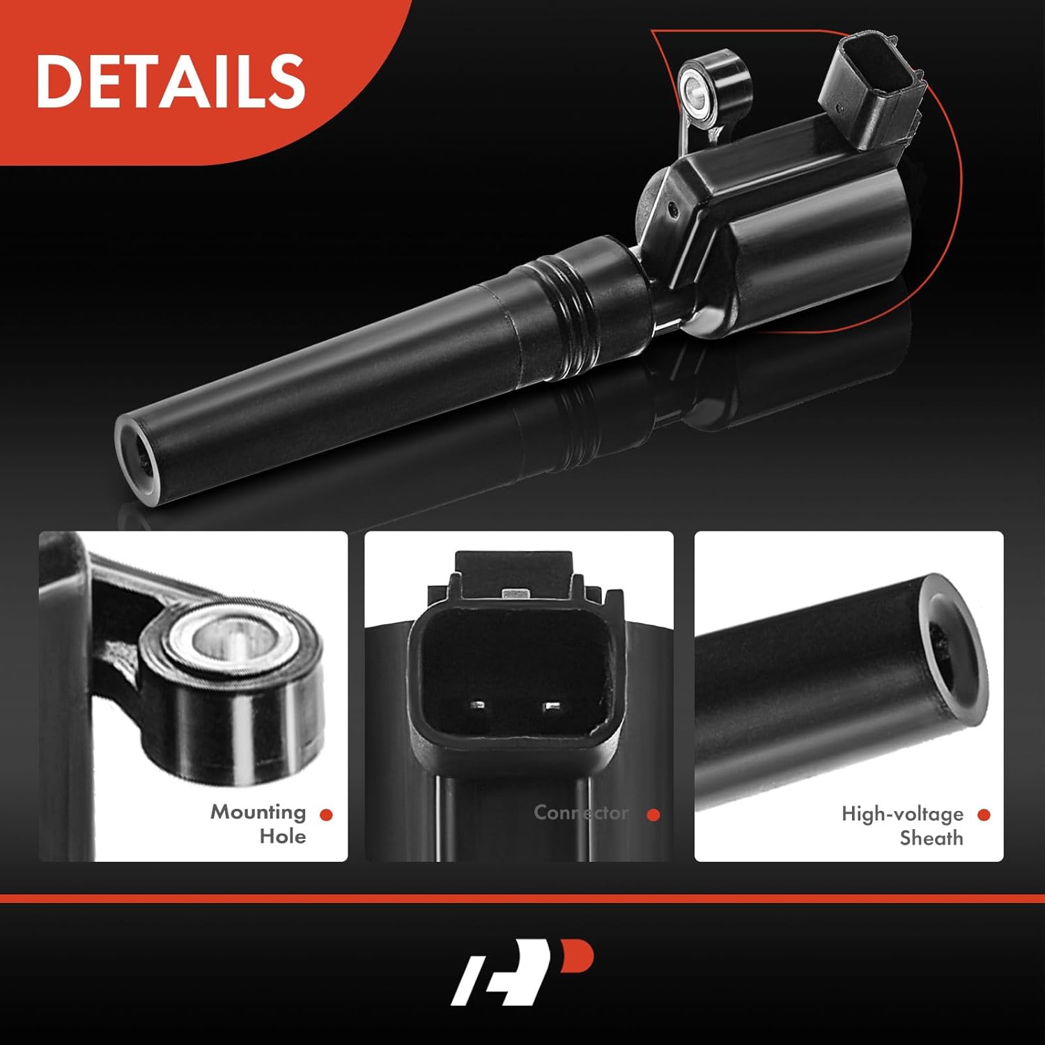 A-Premium Engine Ignition Coil Pack Compatible with Lincoln LS 2000-2006 & Jaguar S-Type 2000-2002 & Ford Thunderbird 2002-2005, 3.9L 4.0L, 8-PC Set