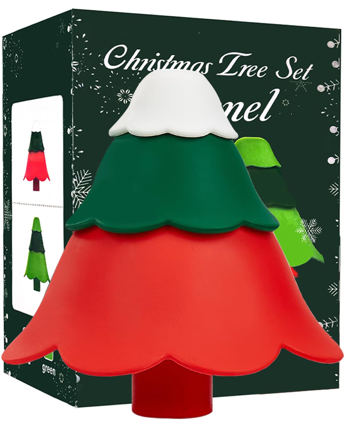 3 Sizes Foldable Silicone Funnel Set - Christmas Tree Kitchen Funnel Set, Food & Dishwasher Safe, For Wine, Oil & Various Liquids