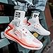Bacury Women’s Basketball Shoes Breathable Non Slip Sneakers Lightweight Fashion Outdoor Sports Shoe Orange Size 8