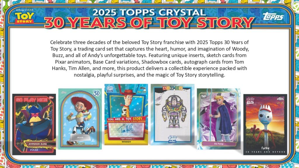 Amazon.co.jp: 2025 TOPPS CRYSTAL 30 YEARS OF TOY STORY HOBBY BOX