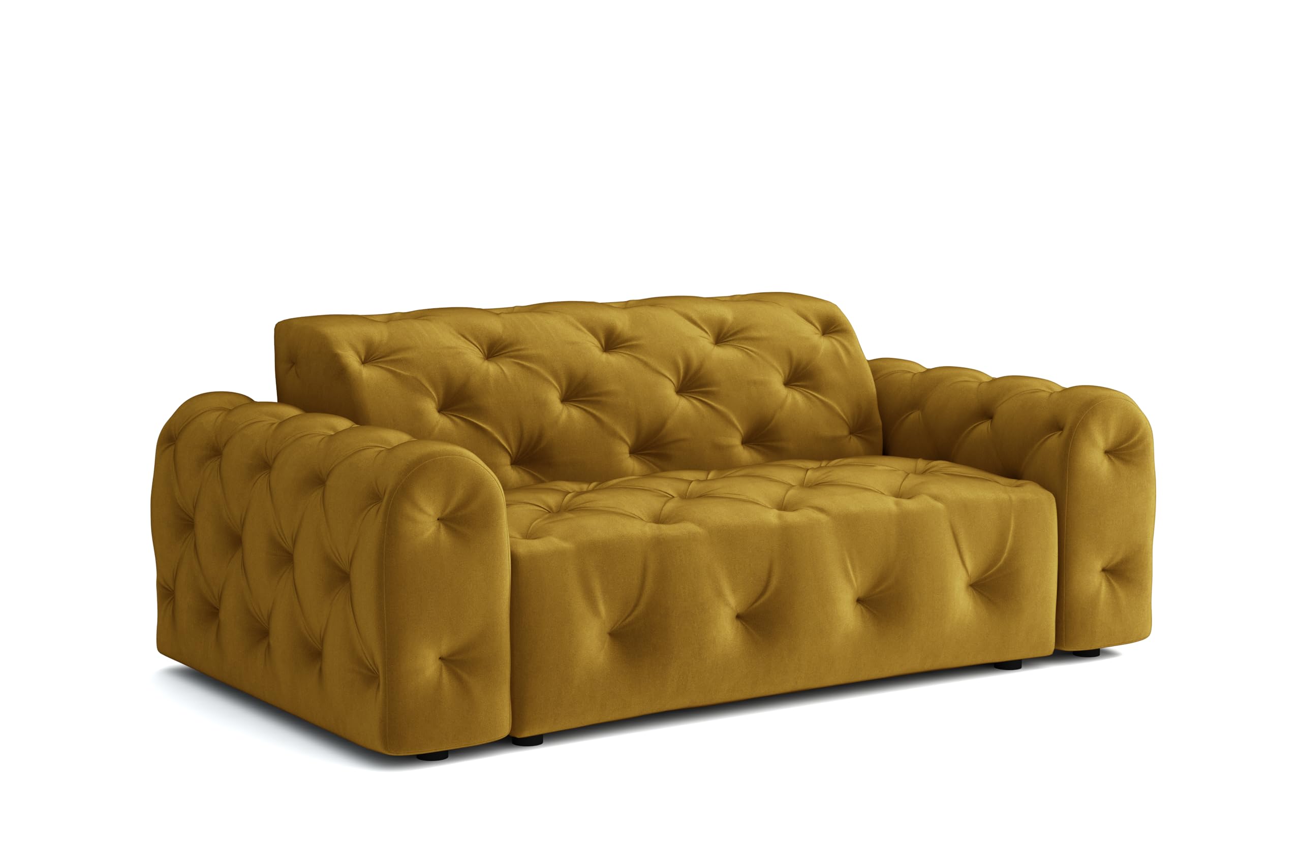 Sofa 3 Sitzer Candi 230x107 cm - Chesterfield Sofas & Couches - Modern und Elegant Couch für Wohnzimmer, Heimkino, Gästezimmer, Büro - Groß und Komfortabel im Retro Stil