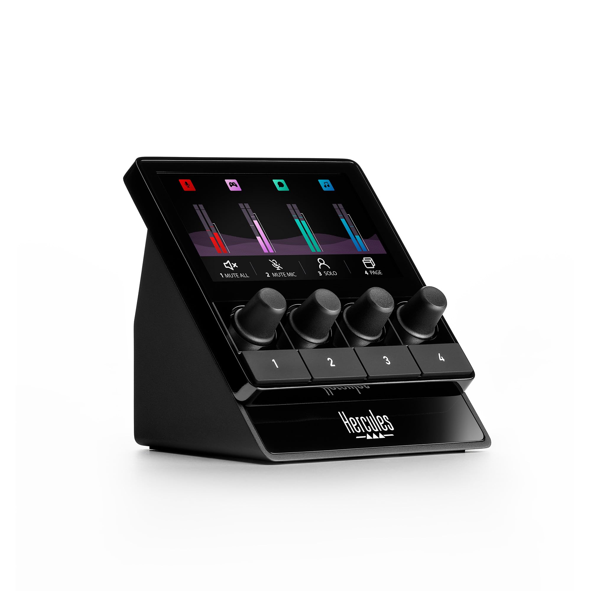 Hercules Stream Starter Kit - Stream 100 gaming audio controller for Windows PC + HUD-600 USB/XLR Microphone + Voicemod Pro (3 months) - Image 2