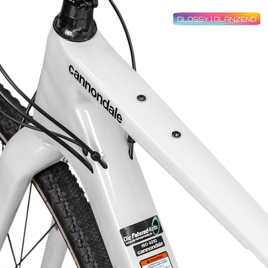 unleazhed Gravelbike Rahmenschutzfolie GLÄNZEND | Rahmenschutzfolie für Gravel Bikes Made in Germany| Komplett Rahmenschutz-Set