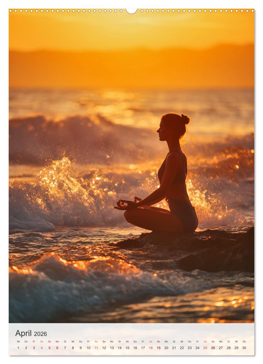 Spirituelle Reise (hochwertiger Premium Wandkalender 2026 DIN A2 hoch), Kunstdruck in Hochglanz: Mit eindrucksvollen Motiven rund um Yoga, Meditation, ... und Achtsamkeit. (CALVENDO Glaube)