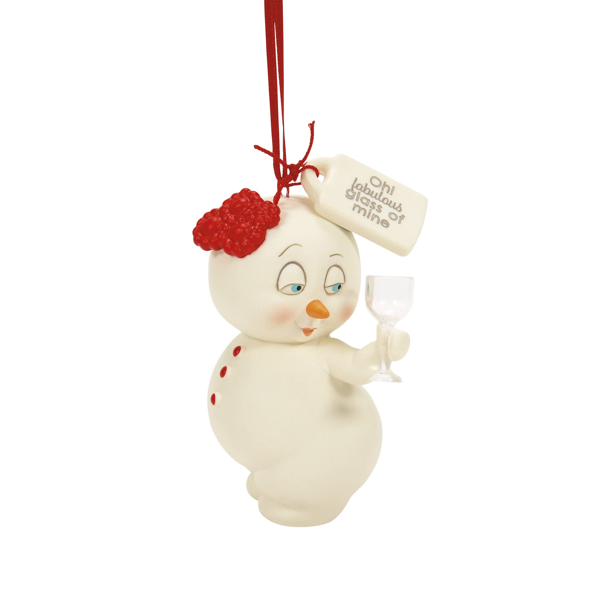 Department 56Snowpinions Snowman Fabulous Glass of Mine Hanging Ornament, 3.35 Inch, Multicolor