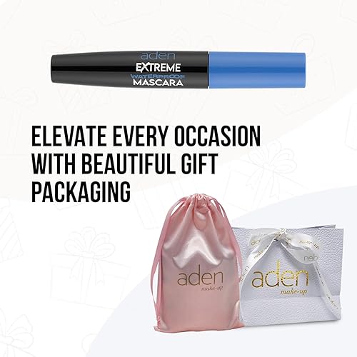 Miniatura 6 de aden Volumen y longitud de la máscara vegana, a prueba de agua, voluminiza, alarga y define, no se descaman para pestañas impresionantes